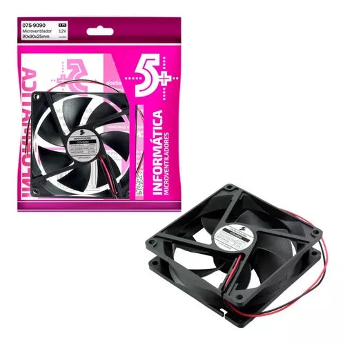 Microventilador Cooler Bebedouro 90x90x25 12v Alta Qualidade