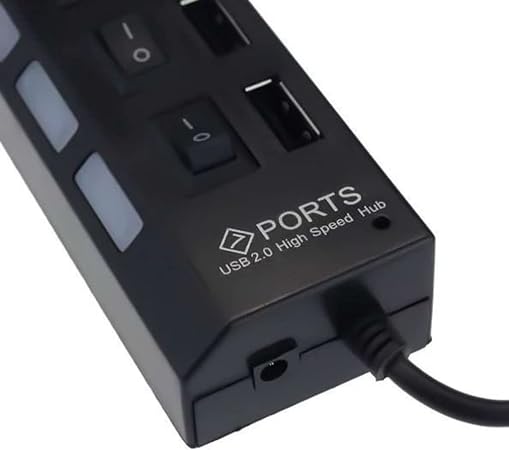 Hub Usb 7 Portas 2.0 Hd Extensor Pen Drive Mouse Teclado TV