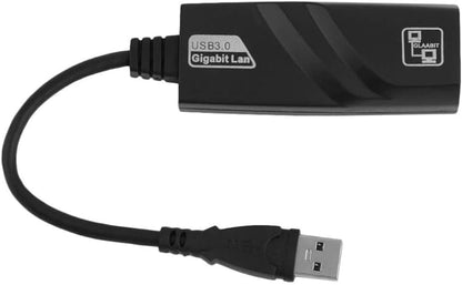 HNQH Adaptador USB 3.0 para Ethernet, adaptador USB Ethernet, USB 3.0 para 10/100/1000 Mbps Gigabit RJ45 Adaptador de rede LAN Ethernet para MacBook, XPS, Surface Pro, Notebook, PC
