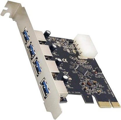 Placa Pci Express Usb 3.0 5gbps 4 Portas Dp 43