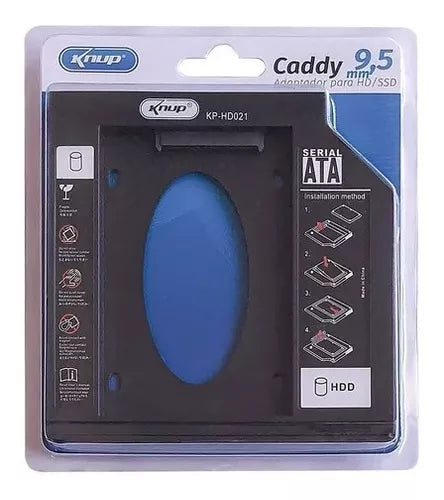 Case Caddy Hd Ssd Sata Adaptador Gaveta Dvd Notebook 9,5mm