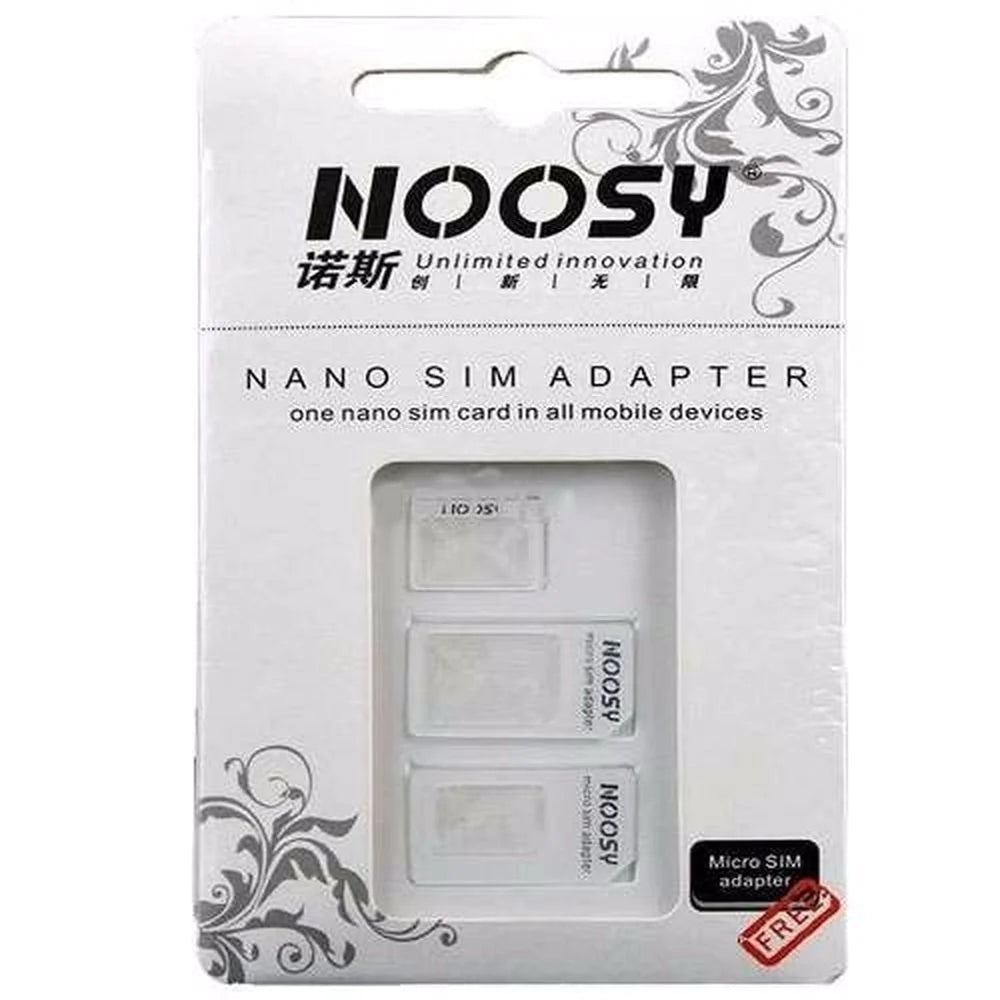 Adaptador 3 Em 1 Chip Celular Nano/Micro/Sim Card Noosy